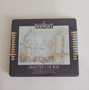 VTG Pre-owned Rexel Derwent Master Choice Art Pencil Set 24 Professional Drawing